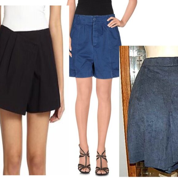 NWT $731 3 pr Blue & Black Shorts MARC BY MARC JACOBS & RAOUL Trinidad 2 / 4 XS - Picture 1 of 9